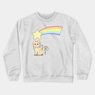 Kiya, rainbow kitten Crewneck Sweatshirt